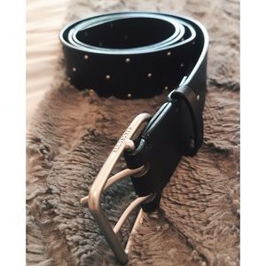 All Saints Studded Leather Belt